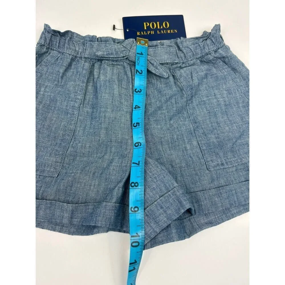 Polo Ralph Lauren Girls Indigo‎ Blue Shorts Size 5